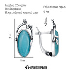 Серьги из серебра 925 пробы 33616938-3 — Красная Пресня