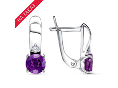 Серьги из серебра 925 пробы 33110082ДАм — Красная Пресня