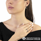 Серьги из серебра 925 пробы 33814016Д1 — Красная Пресня