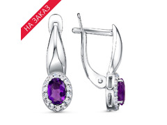 Серьги из серебра 925 пробы 33110222ДАм — Красная Пресня
