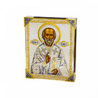 Икона «Николай Чудотворец» — серебро 925 пробы