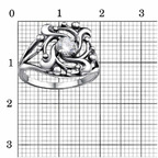 Кольцо из серебра 925 пробы 23815082 — Красная Пресня