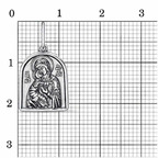 Подвеска из серебра 925 пробы 53014700В — Красная Пресня