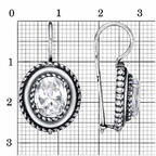 Серьги из серебра 925 пробы 33814262 — Красная Пресня