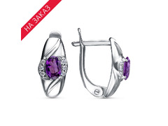 Серьги из серебра 925 пробы 33111402ДАм — Красная Пресня